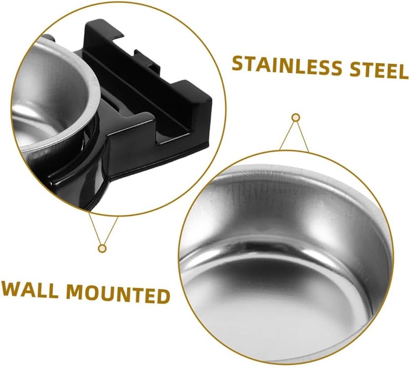 2Pcs Wall Mount Stainless Steel Ashtray Bin for Bathroom Toilet Office Easy to Clean - Image 4