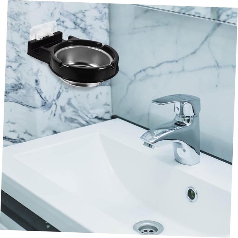2Pcs Wall Mount Stainless Steel Ashtray Bin for Bathroom Toilet Office Easy to Clean - Image 5