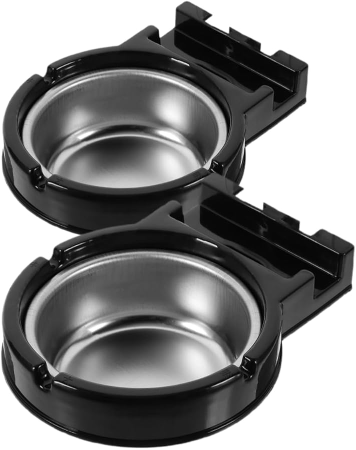 2Pcs Wall Mount Stainless Steel Ashtray Bin for Bathroom Toilet Office Easy to Clean - Image 1