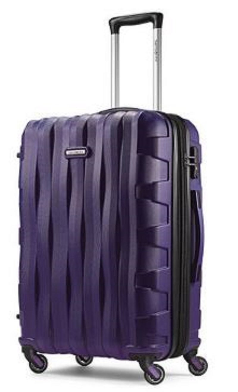 Samsonite Ziplite 3.0, 20in Carry-on, Hardside Spinner Luggage telescoping_handle(Deep Purple) - Image 1