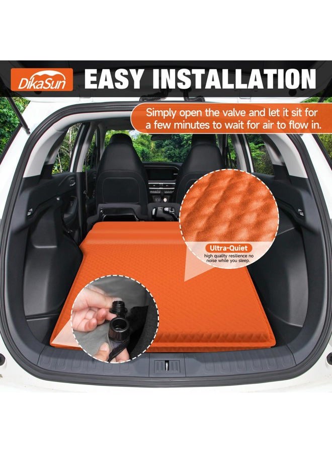 DikaSun SUV Air Mattress, Self-Inflating Memory Foam Car Bed Mattress for SUV, Travel Camping Car Sleeping Pad with Storage Bag - Image 3