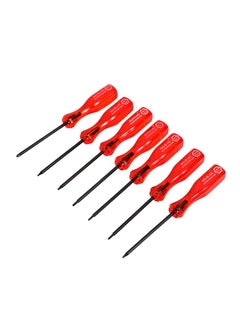 LAWAZIM Mini Screwdriver - 7 Piece, Red - Precision Philips & Torx Star Screwdrivers for Electronics, Watches, Jewelry, and PCs - Durable Lightweight Professional Repair Tool Kit for Small Screws  - Image 1