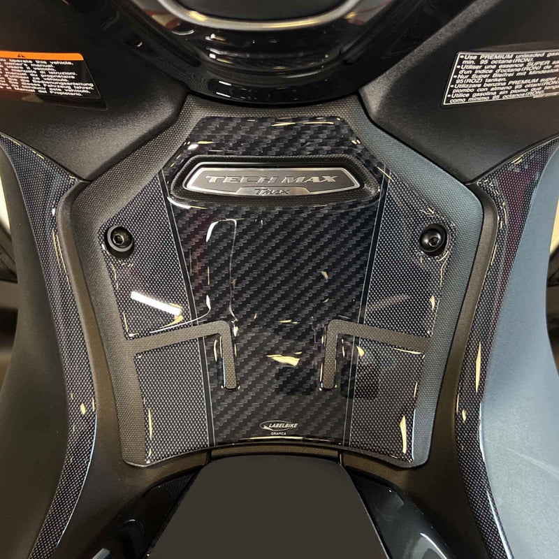 labelbike ملصقات ريزين ثلاثية الأبعاد من لابل بايك للزينة والحماية للدراجات النارية والسكوترات، متوافقة مع ياماها تماكس 2022-2024 - Image 2