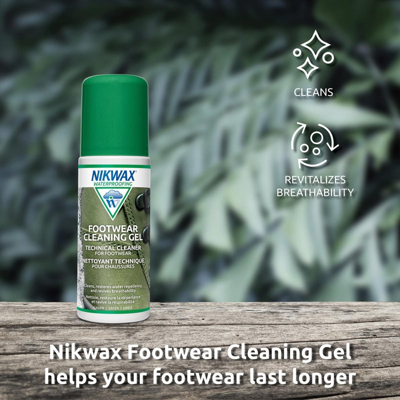 Nikwax Footwear Cleaning Gel, Shoe Care, Boot Cleaner for Suede, Leather, Fabric & Synthetic Materials, Safe for Gore-Tex, Waterproof, DWR - Image 3