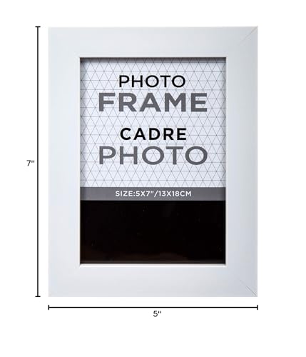 تروو ديزاين Truu Design Modern-Sterporary Solid Picture Froom 5 "" "× 7" "" White "" (65062) - Image 5