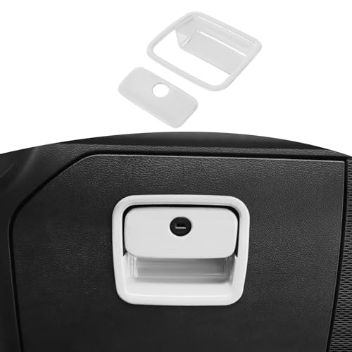 RT-TCZ RTTCZ for Jeep JL White Glove Box Compartment Latch Handle Trim Cover for Jeep Wrangler JL JLU 2018 for Gladiator JT 2020Present ABS Interior Accessories 2pcs - Image 1