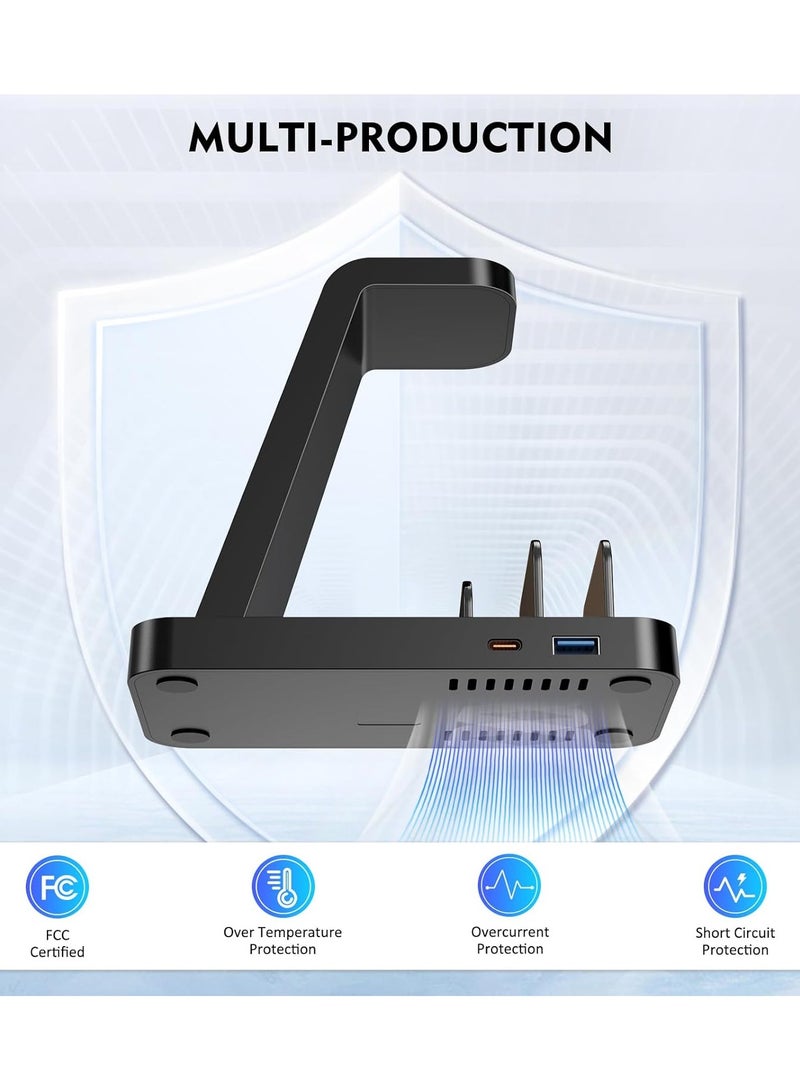 Wireless Charger for iPhone - 5 in 1 Charging Station for Multiple Devices Apple: Fast Wireless Charging Stand Dock for iPhone 16e 16 15 14 13 12 Pro Max Apple Watch Airpods  - Image 4