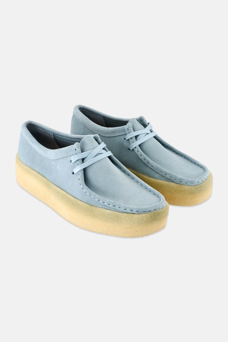clarks Women Standard Wallabee Cup Lace Up Shoes, Sky Blue  - Image 1