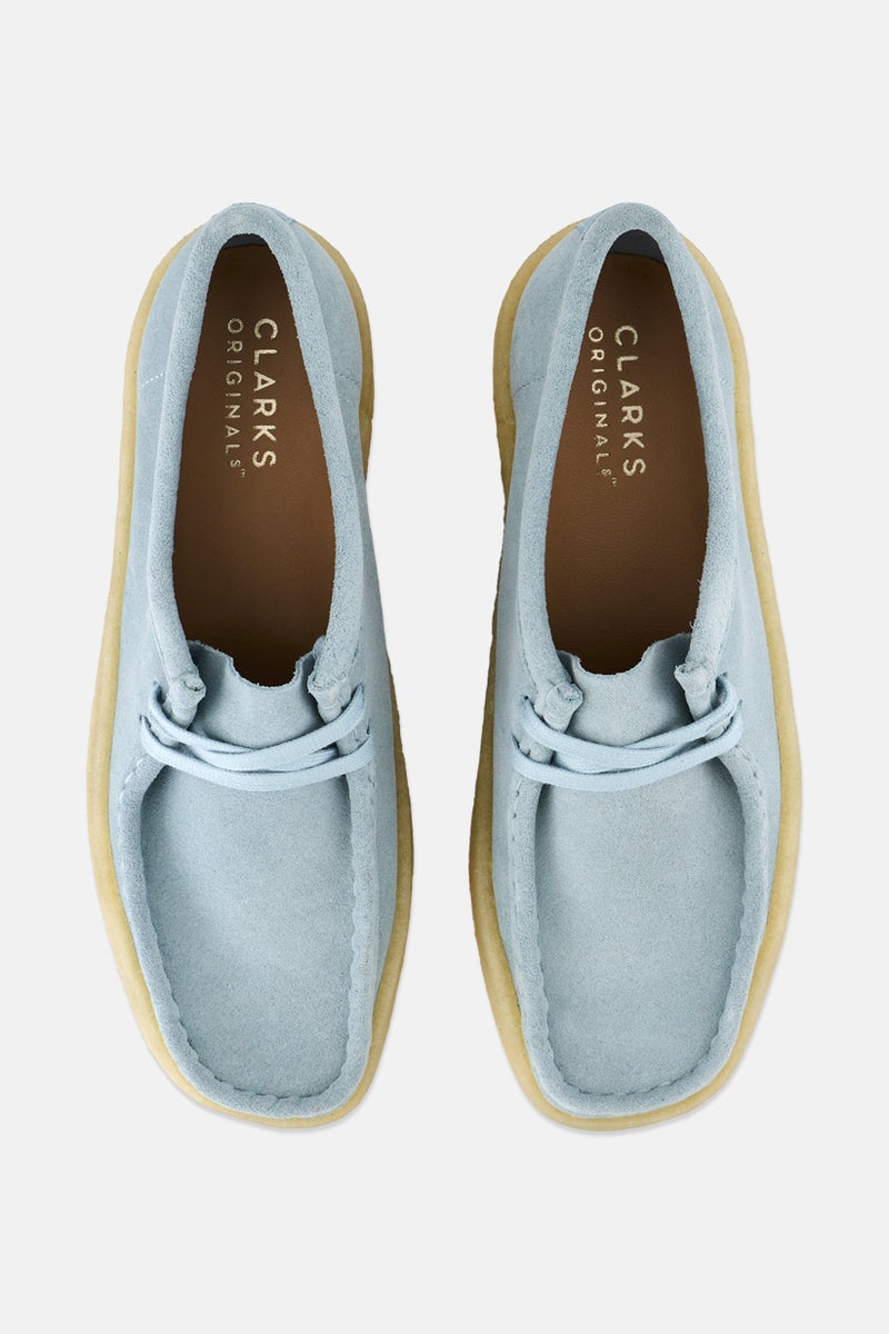 clarks Women Standard Wallabee Cup Lace Up Shoes, Sky Blue  - Image 3