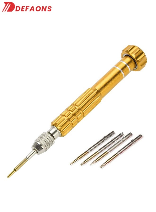DEFAONS 5 in 1 Precision Screwdriver Rod Set AF-555 – Multifunctional Repair Tool Kit with Replaceable Bits for Mobile Phones, Laptops, Watches, Glasses, Cameras, Tablets, Headphones, and Electronics - Image 1