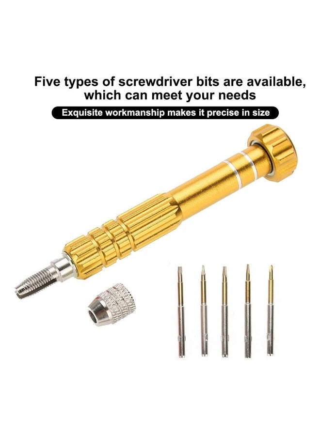 DEFAONS 5 in 1 Precision Screwdriver Rod Set AF-555 – Multifunctional Repair Tool Kit with Replaceable Bits for Mobile Phones, Laptops, Watches, Glasses, Cameras, Tablets, Headphones, and Electronics - Image 2