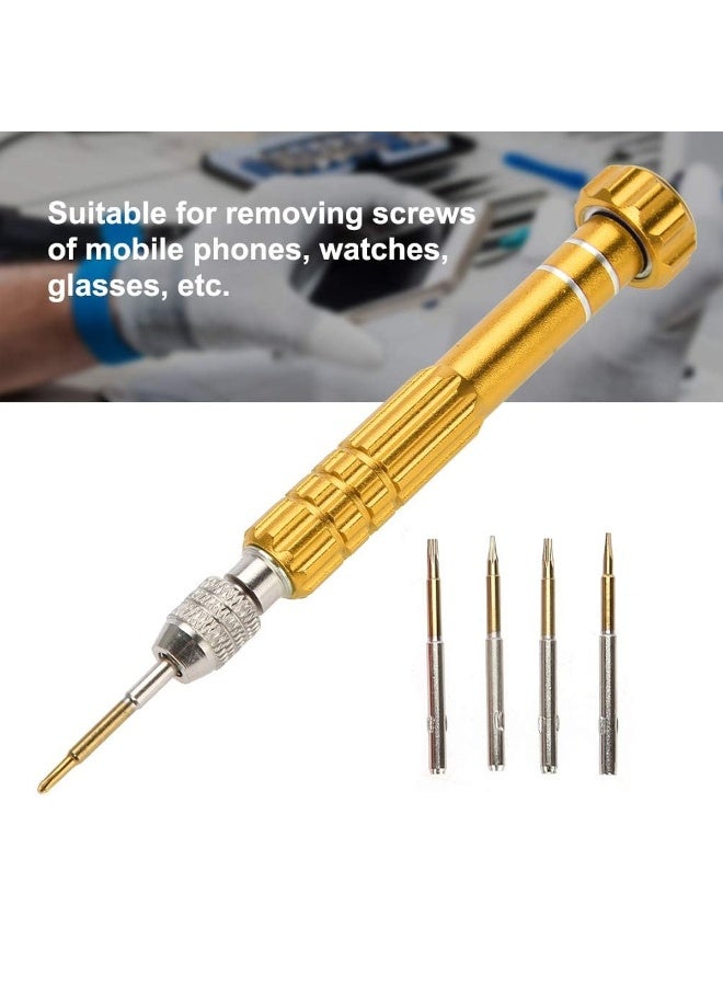 DEFAONS 5 in 1 Precision Screwdriver Rod Set AF-555 – Multifunctional Repair Tool Kit with Replaceable Bits for Mobile Phones, Laptops, Watches, Glasses, Cameras, Tablets, Headphones, and Electronics - Image 3