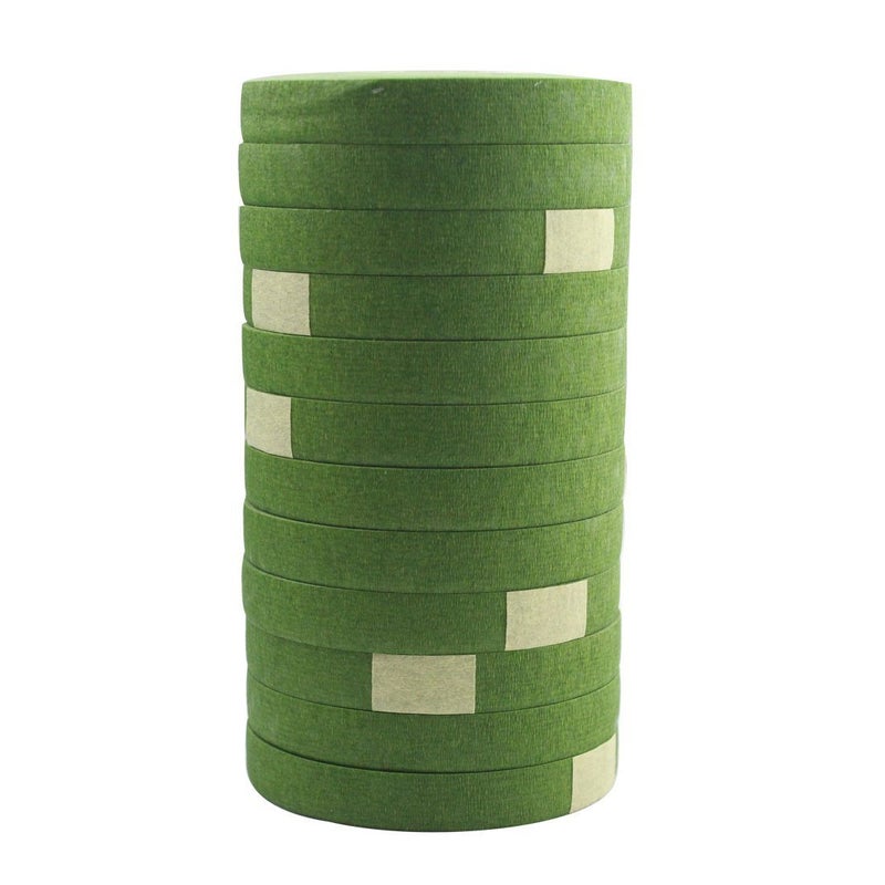 Decora a Dozen 1/2-inch by 30 Yard Dark Green Floral Tape for Bouquet Stem Wrap Floral Arranging Craft Projects Corsages, Wedding Bouquet - Image 1