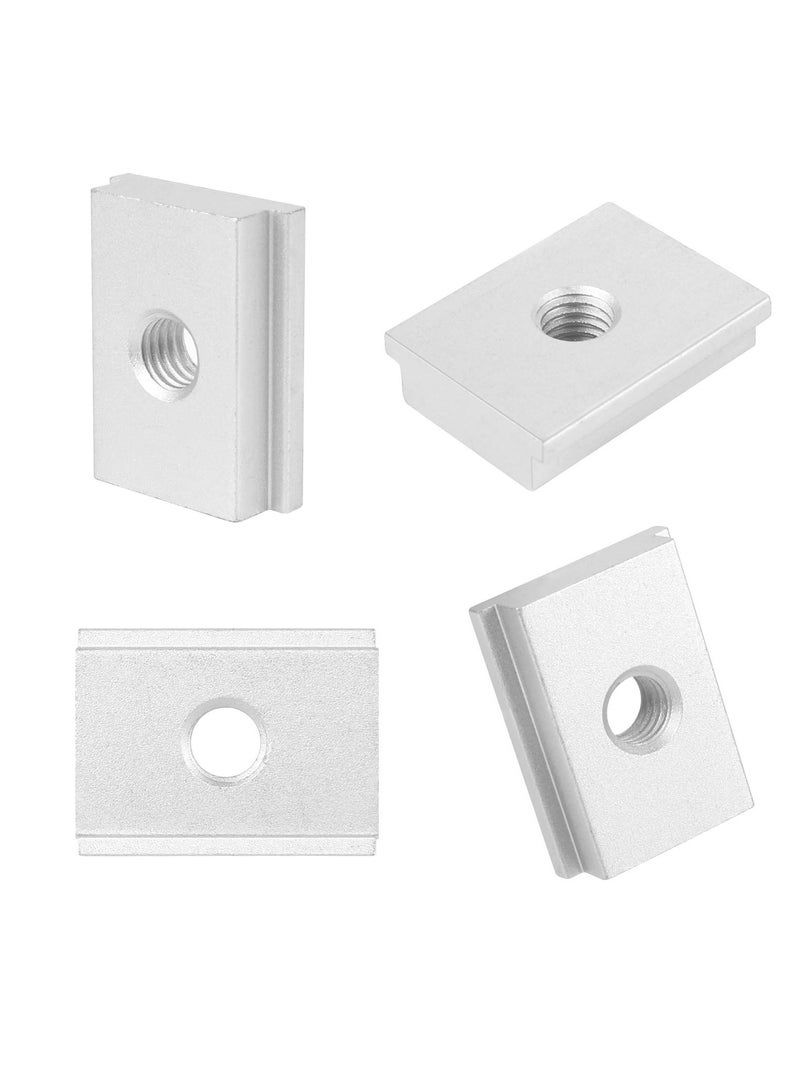 SYOSI M8 T Slot Nut, 10 Pieces Aluminium Sliding T-nut Threaded T Track Sliding Nut T Sliding Nut Block for Woodworking Tool Slot Fastener  - Image 2