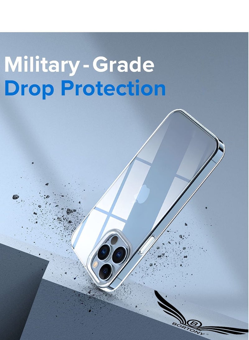 BORTONY Protective Case Cover for iPhone 14 Pro 6.1 Inch Ultra Slim Clear Soft TPU Material Shockproof Protection Anti-Scratch Cover Designed for Apple iPhone 14 Pro - Image 4
