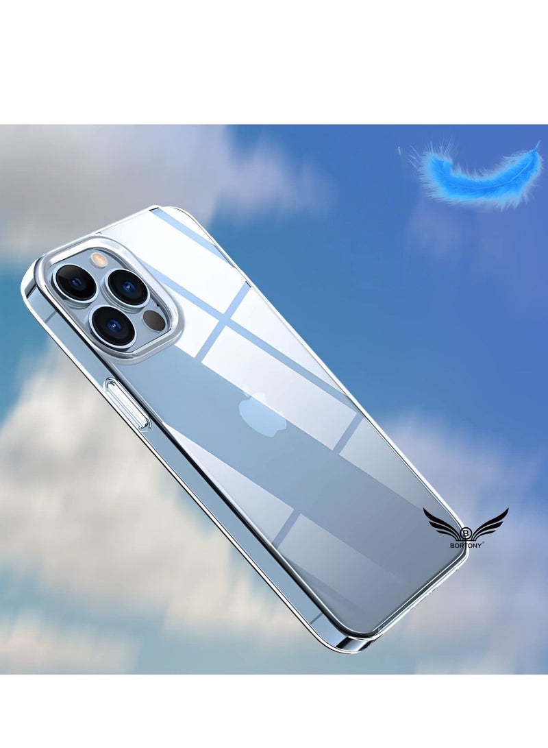 BORTONY Protective Case Cover for iPhone 14 Pro 6.1 Inch Ultra Slim Clear Soft TPU Material Shockproof Protection Anti-Scratch Cover Designed for Apple iPhone 14 Pro - Image 2