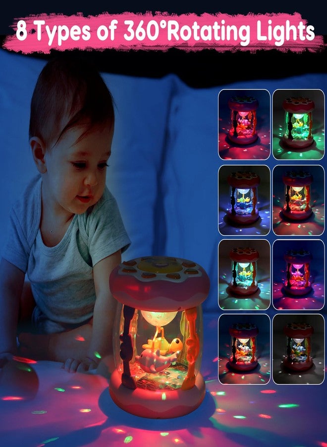 Tsomtto Baby Girl Toys 0-6 Months Ocean Projector Rotating Musical Light Up Tummy Time Toy Infant Aquarium 0-3 4 5 6 7 8 9 Months Crawling Toys Babies 6-12 Month Girls 1 2 Year Old Birthday Newborn Gifts - Image 5