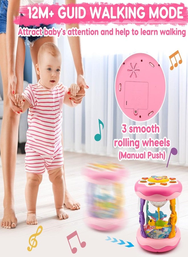 Tsomtto Baby Girl Toys 0-6 Months Ocean Projector Rotating Musical Light Up Tummy Time Toy Infant Aquarium 0-3 4 5 6 7 8 9 Months Crawling Toys Babies 6-12 Month Girls 1 2 Year Old Birthday Newborn Gifts - Image 4