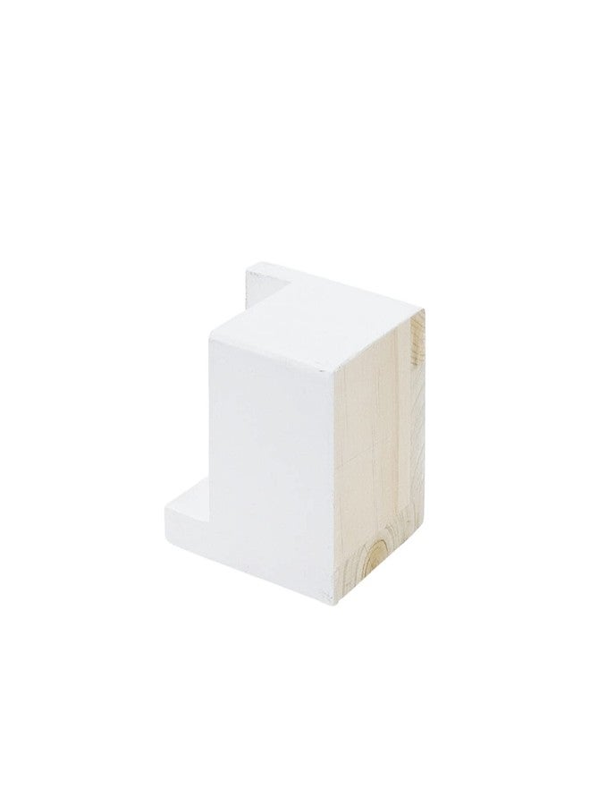 Tsnamay White Painted Set of 4 Bed Risers Furniture Square Risers Wooden Solid Wood for DIY Painting Sofa Couch Chair Table Increase Legs 2 Inches - Image 5