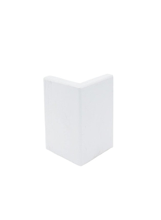 Tsnamay White Painted Set of 4 Bed Risers Furniture Square Risers Wooden Solid Wood for DIY Painting Sofa Couch Chair Table Increase Legs 2 Inches - Image 4