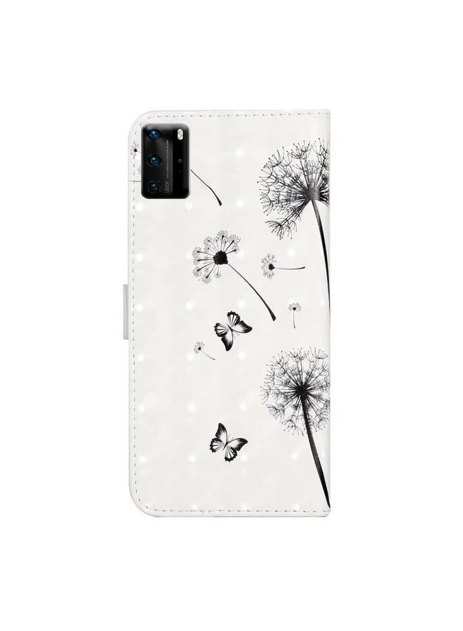 S-TOP Case For Huawei P40 Pro Oil Embossed 3D Drawing Leather Phone Case - Image 3