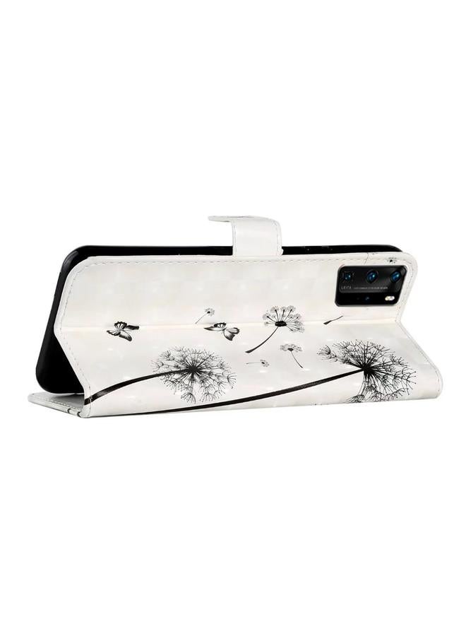 S-TOP Case For Huawei P40 Pro Oil Embossed 3D Drawing Leather Phone Case - Image 5