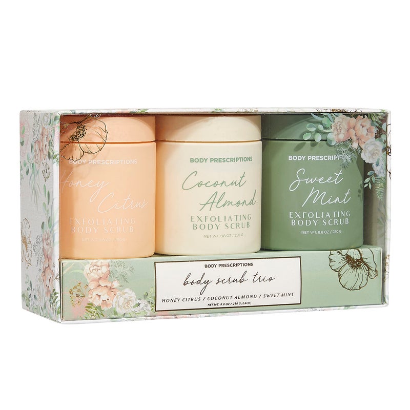 Body Prescriptions Exfoliating Body Scrub â€“ Body Cleanser for Nourished, Ultra-Smooth Skin, Honey Citrus, Coconut Almond, and Sweet Mint - Image 2