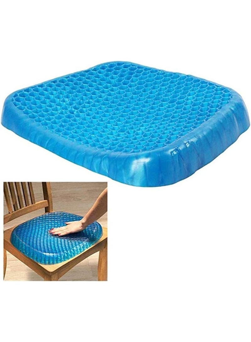 Generic Gel Seat Cushion for Sitting | Orthopedic Cooling Gel Cushion for Back & Tailbone Pain Relief | Pressure Relief Gel Pad for Office Chair, Car Seat & Wheelchair - Image 4