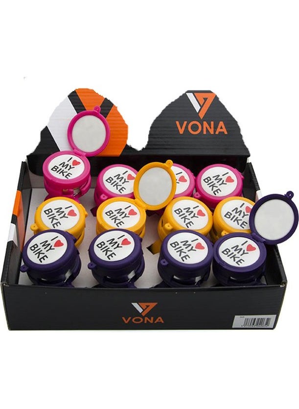 Vona Bell Mirrored I Love My Bike Purple 