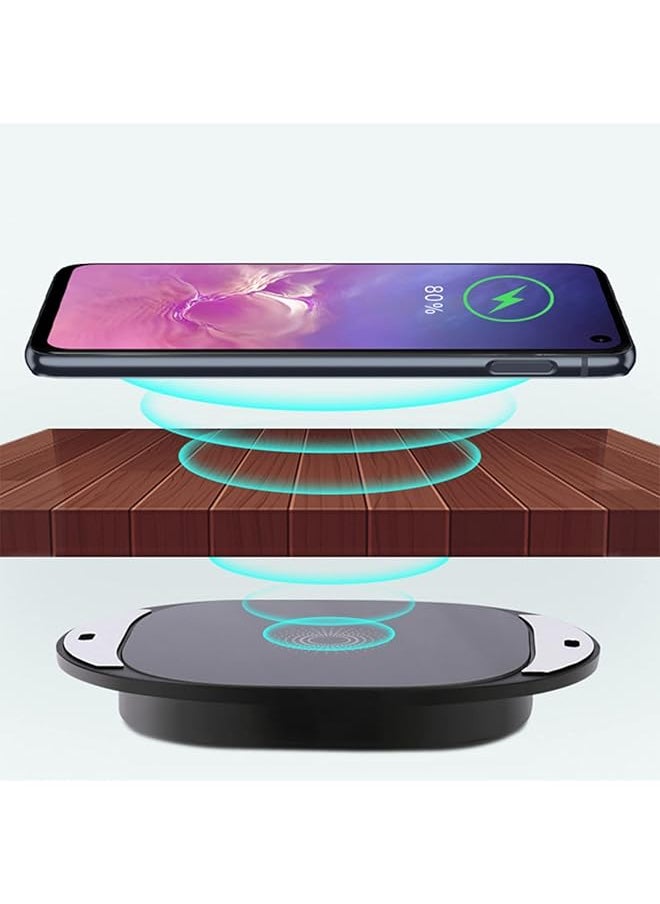 erorex - Invisible Wireless Charger Under Desk Wireless Charger 10W Furniture Wireless Charging Board 20Mm Long Distance Wireless Mobile Phone Charger Suitable For Iphone For Galaxy And For Qi - Image 1