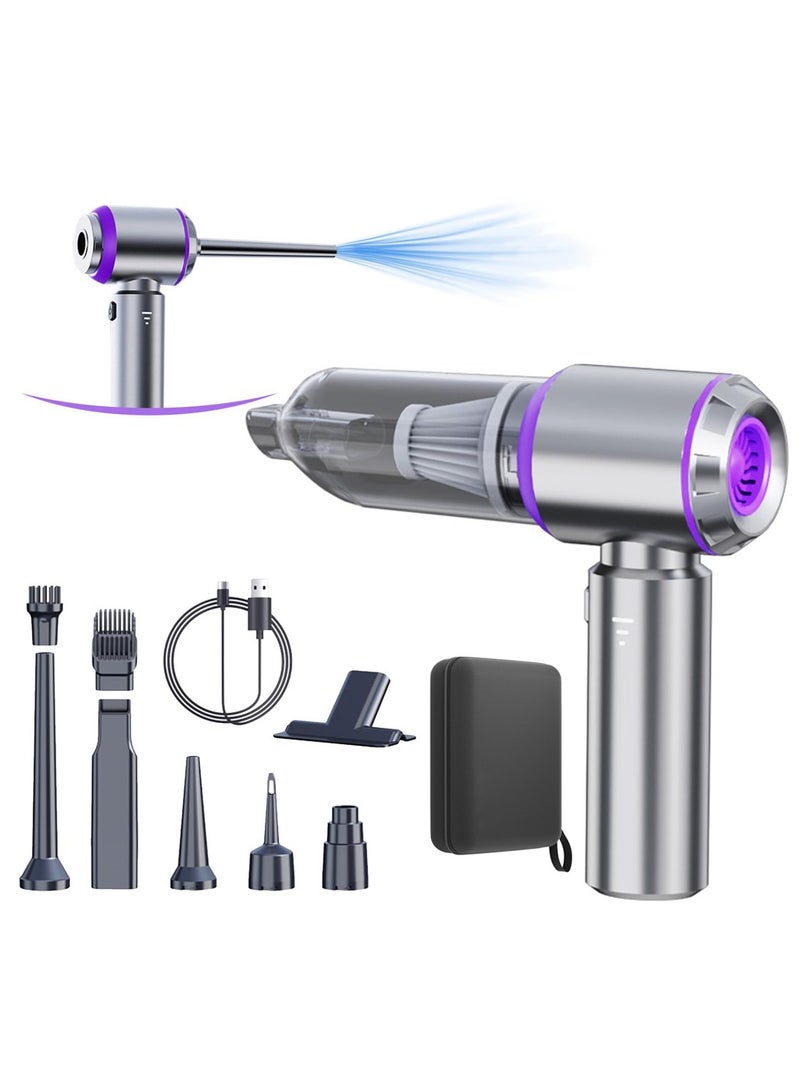 ASIV 16000PA High Power Car Vacuum Cleaner Portable Cordless Mini Vacuum Cleaner 4 in 1 Compressed Air Dust Collector, Blower, Handheld Vacuum Cleaner with Brushless Motor for Car, Home, Office, Camping - Image 1