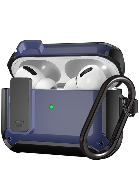 Upgraded [Secure Lock] Armor Airpod Pro Case, [Secure Lock] Shockproof AirPods Pro Cover Cool iPod Pro Case Designed for Apple Air Pod Wireless Pro Cases for Men Women