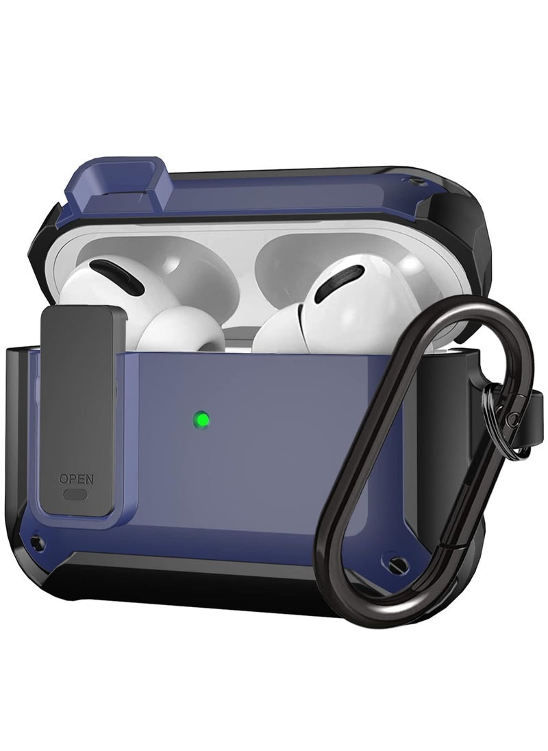 Generic - Upgraded [Secure Lock] Armor Airpod Pro Case, [Secure Lock] Shockproof AirPods Pro Cover Cool iPod Pro Case Designed for Apple Air Pod Wireless Pro Cases for Men Women - Image 1