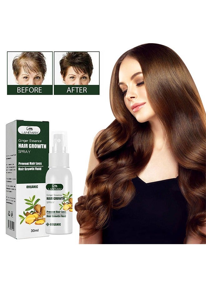 LANEMAY Ginger Essence Hair Growth Spray, Ginger Herb Formula Stop Hair Loss Hair Regrowth Treatments Grow Thicker Longer Hair Accelerate Hair Growth for Men and Women 30ml - Image 4