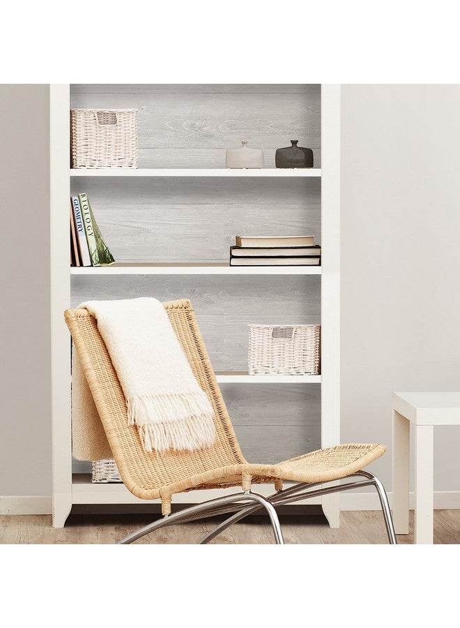 نو وولبيبر ورق جدران قابل للتقشير واللصق من اللوح الخشبي Nus2397 باللون الرمادي - Image 3