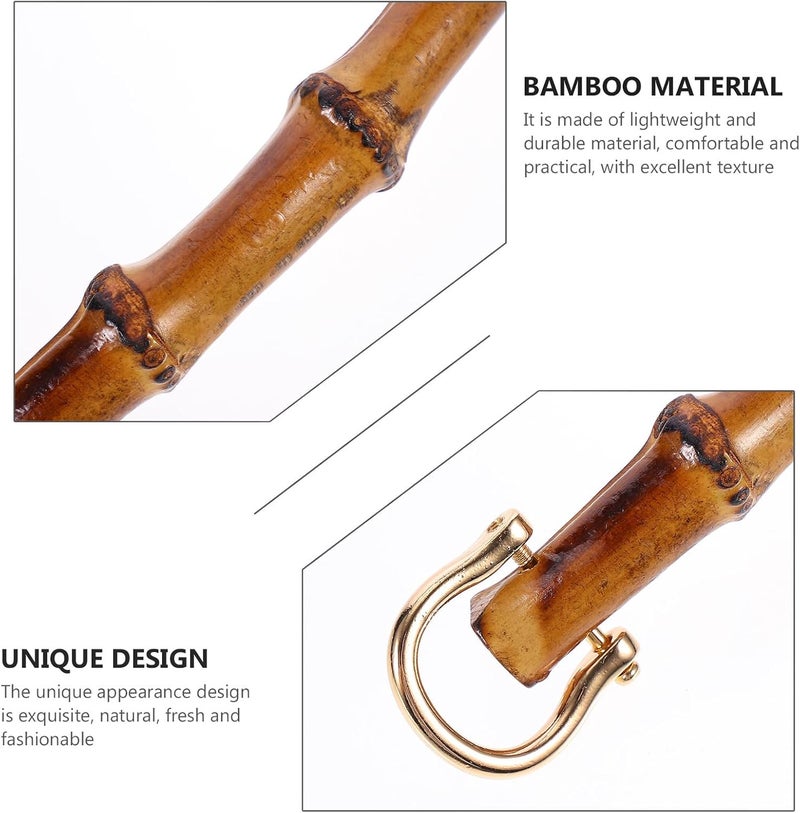 GATHINESS Bag Handles DIY Replacement for Handbags Vintage Yellow Carrying Strap Handles for Purse Making Accessories Craft Supplies Random Color - Image 3