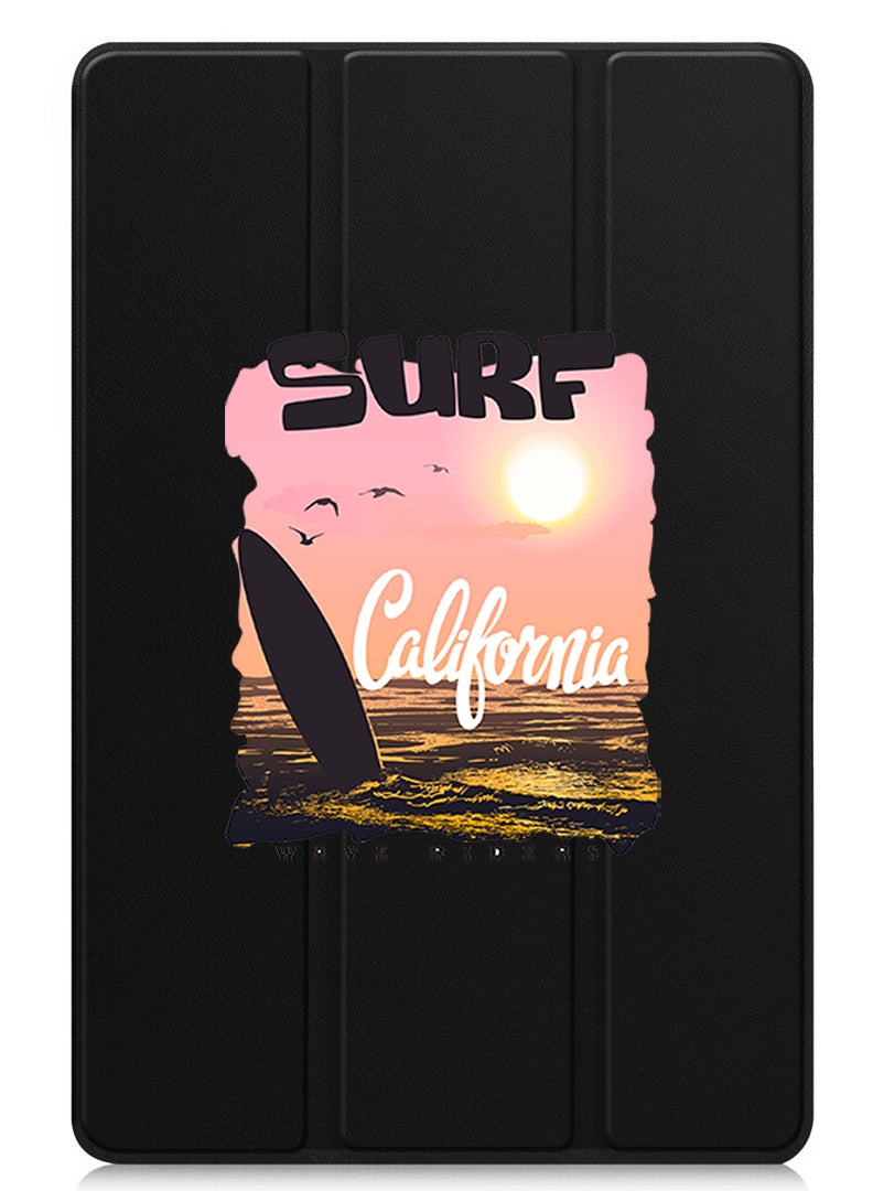 Theodor Protective Flip Case For Xiaomi Pad 7 & Xiaomi Pad 7 Pro With Trifold Stand Auto Wake Sleep Shockproof Cover - Surf California - Image 1