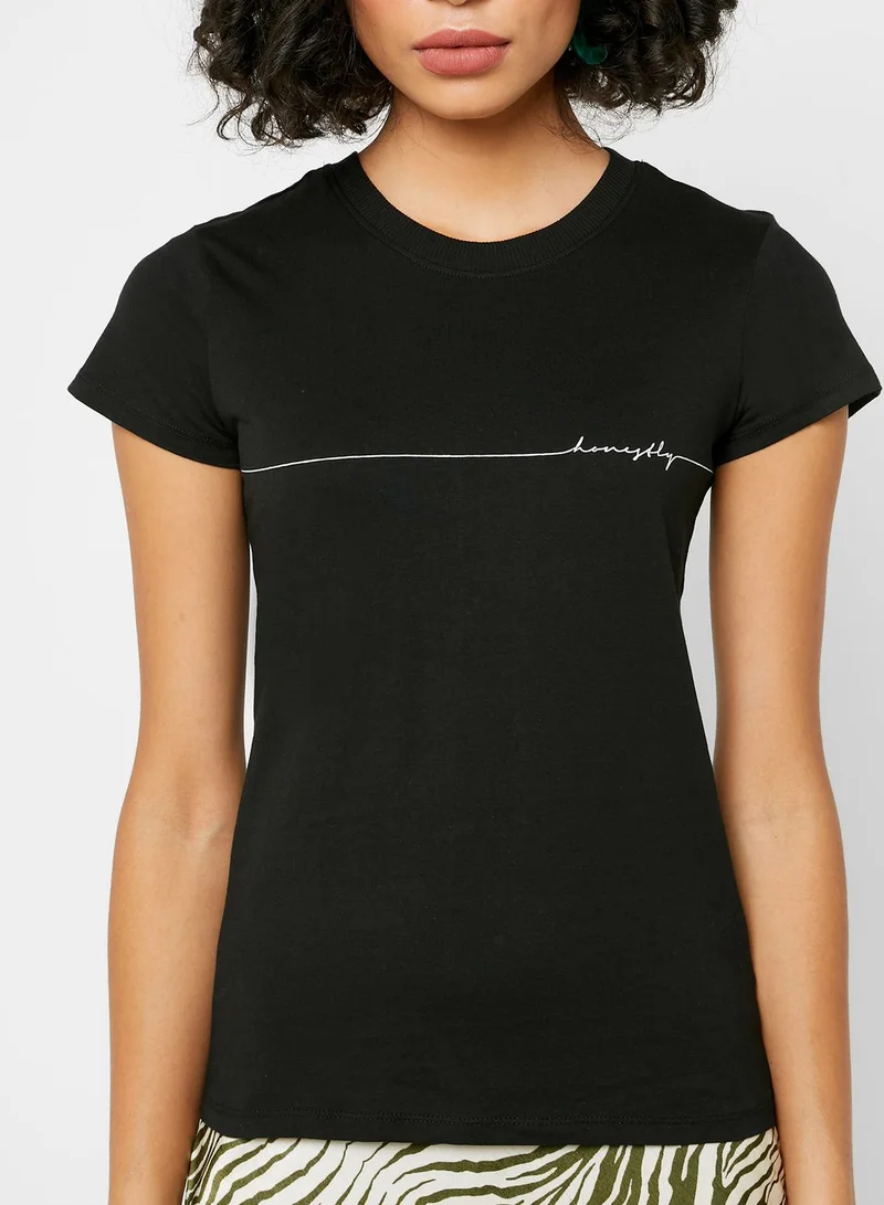 Reserved Minimalist Print T-Shirt