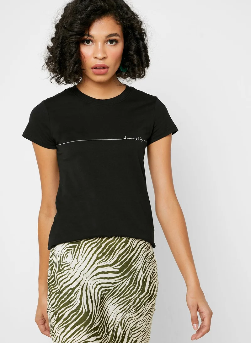Reserved Minimalist Print T-Shirt
