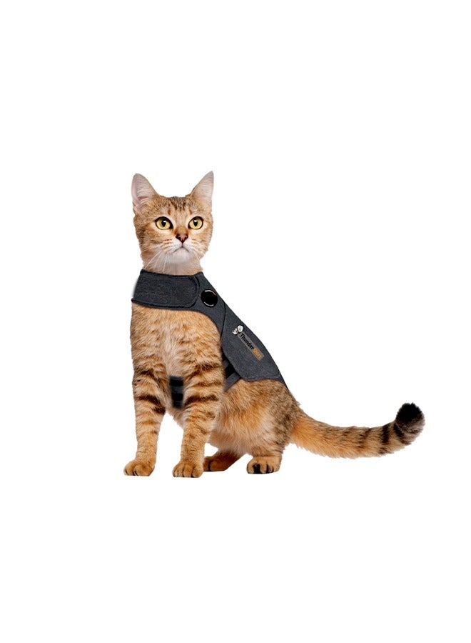 ThunderShirt Anxiety And Calming Solution for Cats Heather Grey - Large - Image 2