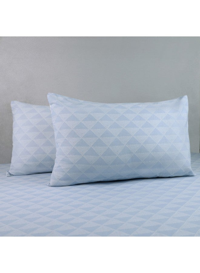 Home Box Malta Pixel 2-Piece Printed Cotton Pillow Cover Set 75 x 50 cm  - Image 1