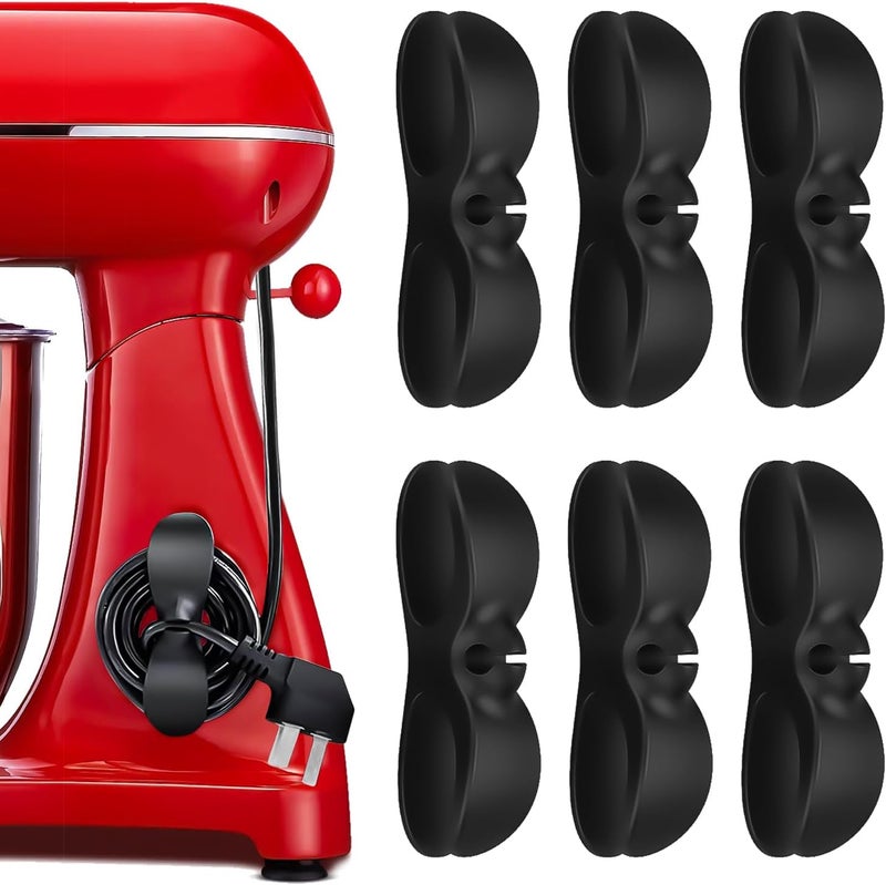 Keva Cord Organizer for Appliances, 6PCS Upgraded Kitchen Appliance Cord Organizer Stick On, Wire Organizers, Cord Holders, Command Hooks, Cord Wrapper for Appliances, Pressure Cooker, Mixers - Image 1