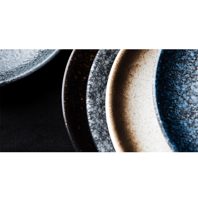 Ceramic Tableware Food Serving Plate Fish Salad Dishes Leaf Pattern Snack Tray Plate for Restaurant (5 Inches Dark ) - Image 4