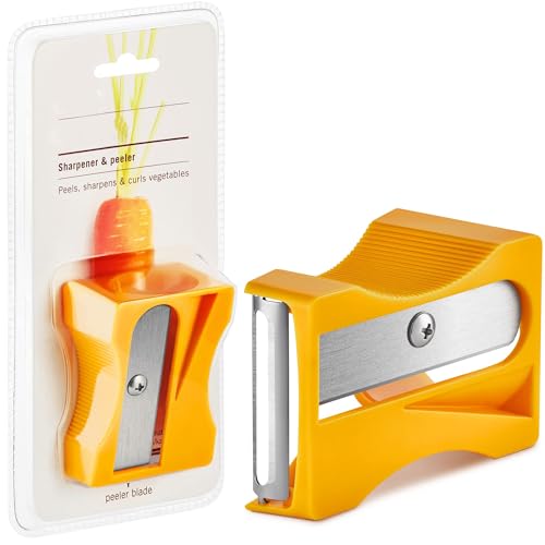 RR Design Fruit Vegetable Carrot Sharpener Peeler Kitchen Tool Curl Slicer Thin Slicer-Mix Colors - Image 1