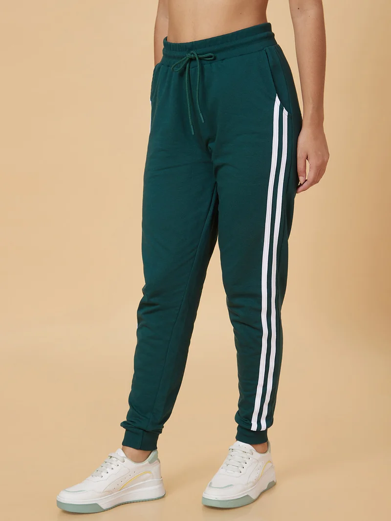 globus Women Green High-Rise Joggers