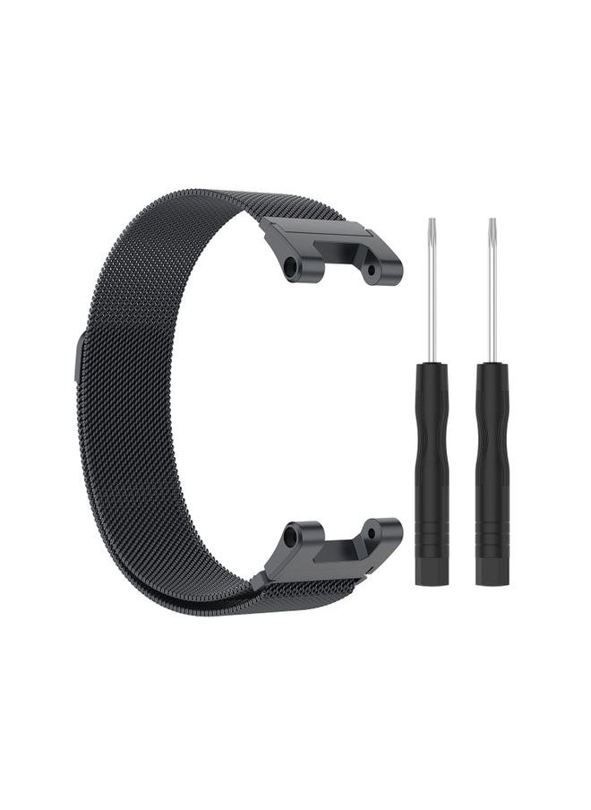 Generic - Replacement Strap For Amazfit T-Rex Pro / Amazfit T-Rex Milanese Magnetic Metal Watch Band Dark Grey - Image 1