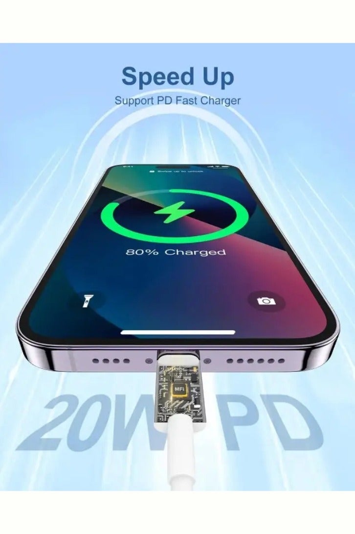 USB C to Lightning - Type C for iPhone 14 Pro Max 13 12 11 X XS XR 8 Plus AirPods Support Power Delivery 1m - Image 3