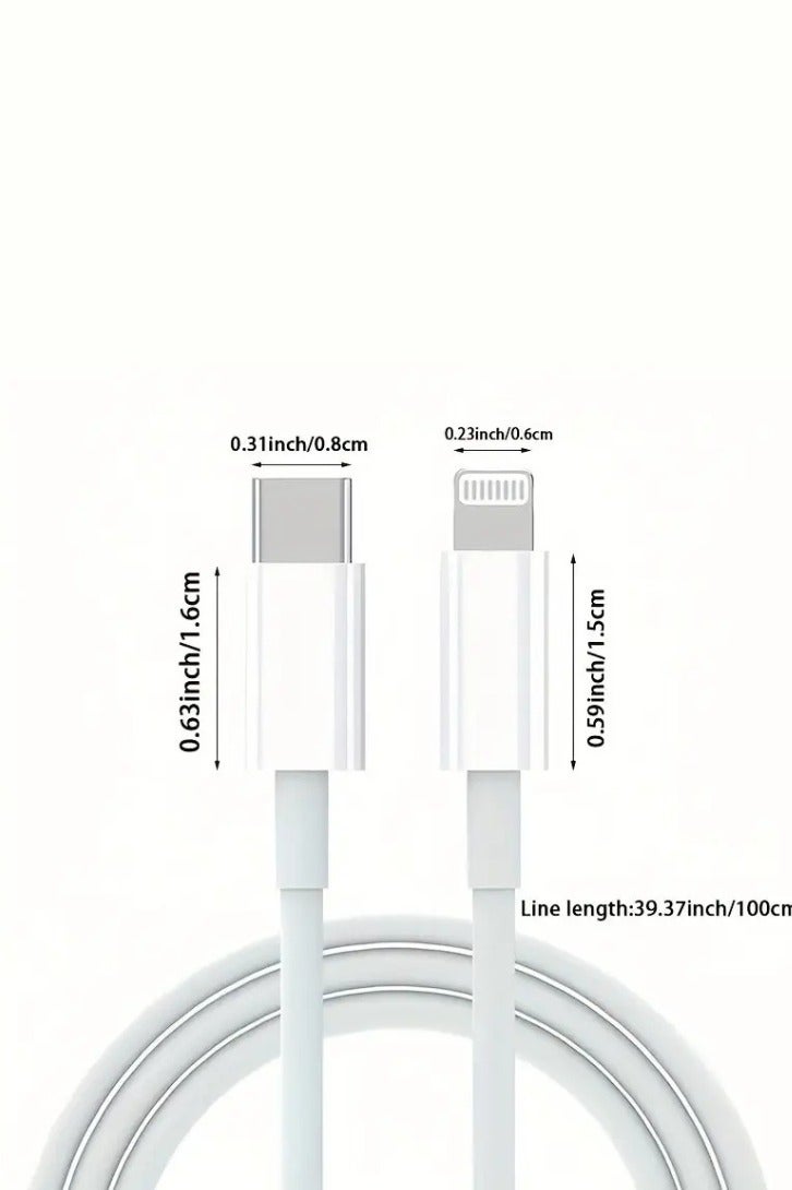 USB C to Lightning - Type C for iPhone 14 Pro Max 13 12 11 X XS XR 8 Plus AirPods Support Power Delivery 1m - Image 4