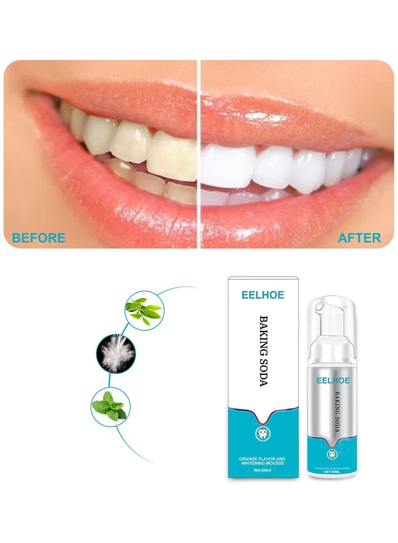 EELHOE Deep Cleaning Foam Toothpaste, Deep Cleansing Foam Toothpaste EELHOE, Baking Soda Foam Whitening Toothpaste Intensive Stain Removal Toothpaste - Image 2