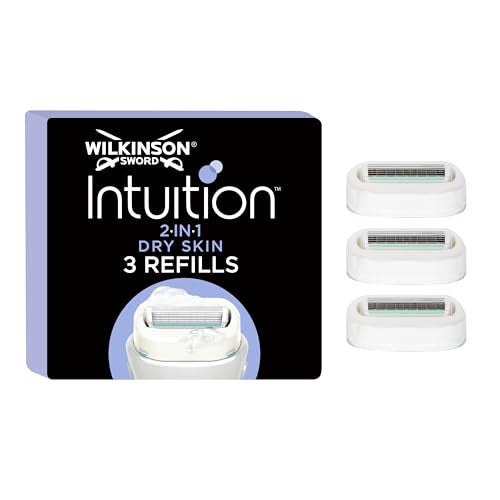 Wilkinson Sword Intuition Dry Skin Razor Blades for Women Pack of 3 - Image 1